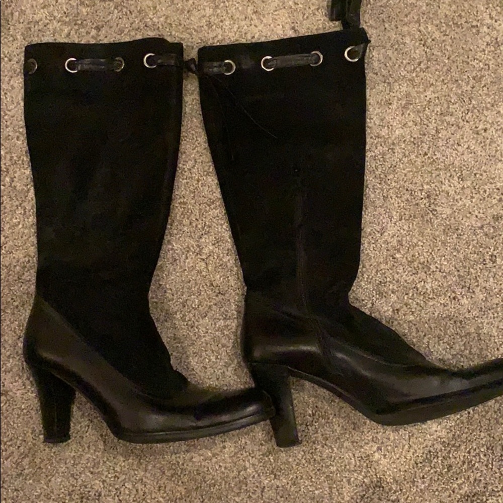 tall boots with side zipper